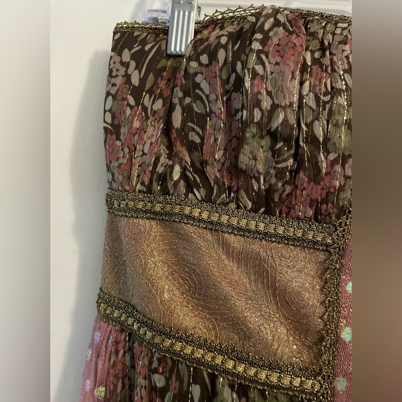 Nanette Lepore Silk Ethereal Whimsical Fairycore Boho Chic Midi Dress Size 10 - Picture 8 of 16